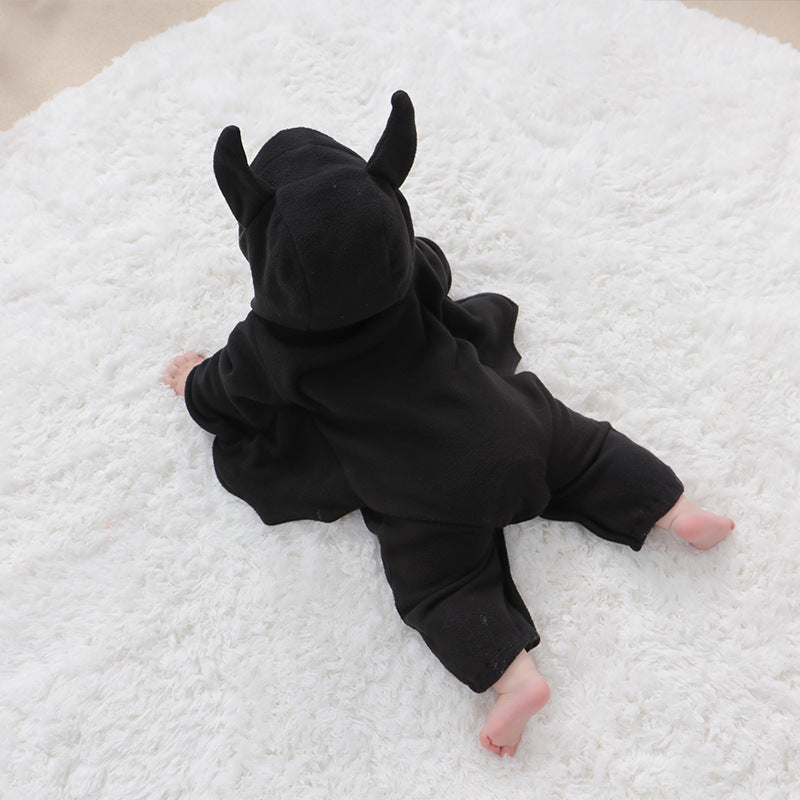 Black Color Devil Shaped Halloween Onesies - Happy Coo