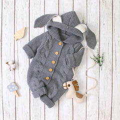 Acrylic Knitted Long Sleeve Romper for Baby - Happy Coo