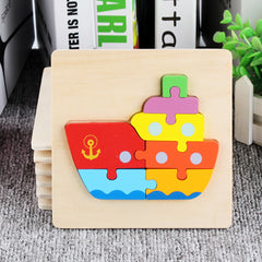 Wooden Animal Puzzle Toys for Children - Happy Coo