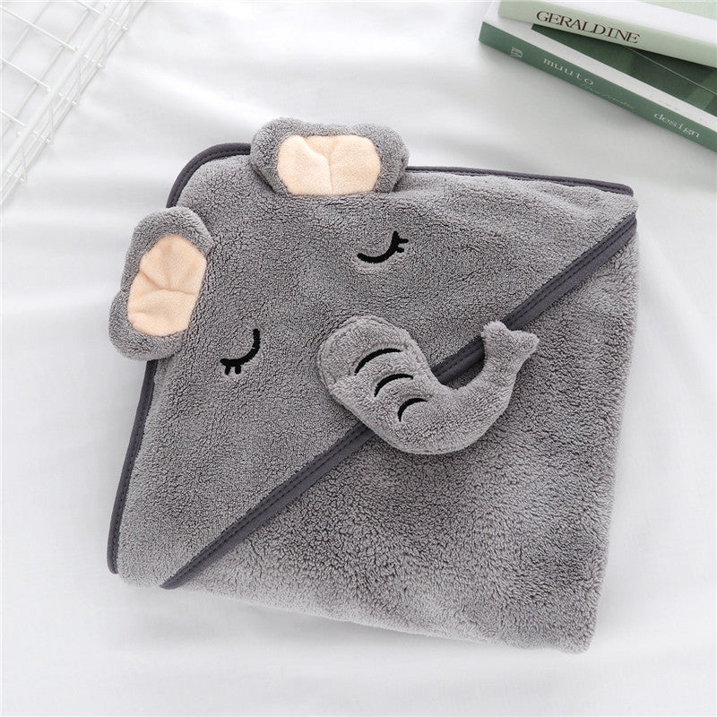 Animal Design's Swaddle Baby towel - Happy Coo