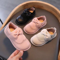 Girls Leather Shoes Female Treasure Bottom Toddlers Princess Single Shoes - Happy Coo