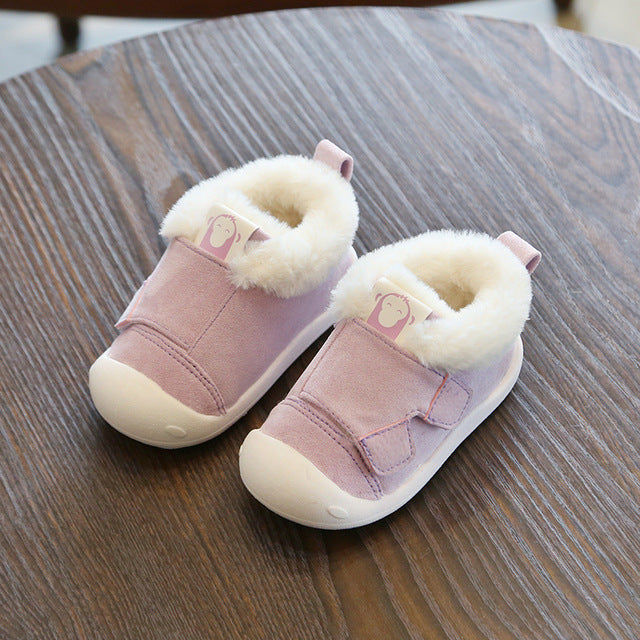 Toddler's Velvet Shoes - Happy Coo