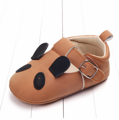 Cartoon Animal Matte Leather Baby Shoes - Happy Coo