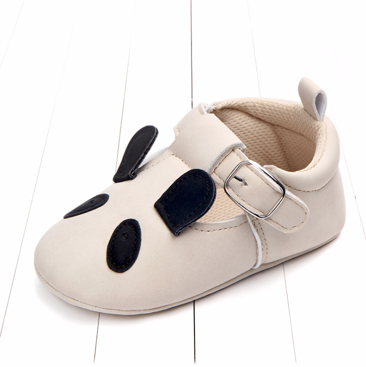 Cartoon Animal Matte Leather Baby Shoes - Happy Coo