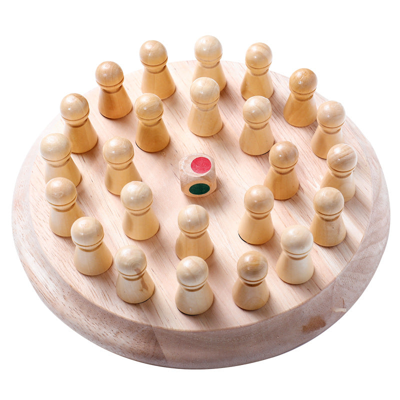 Children's Wooden Memory Chess - Happy Coo