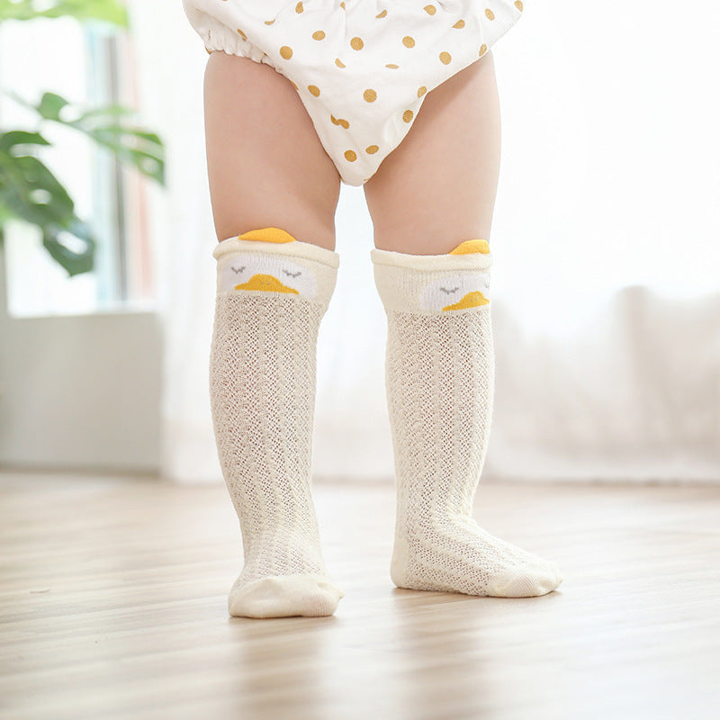 Unisex Cute Cartoon High Knee Socks - Happy Coo