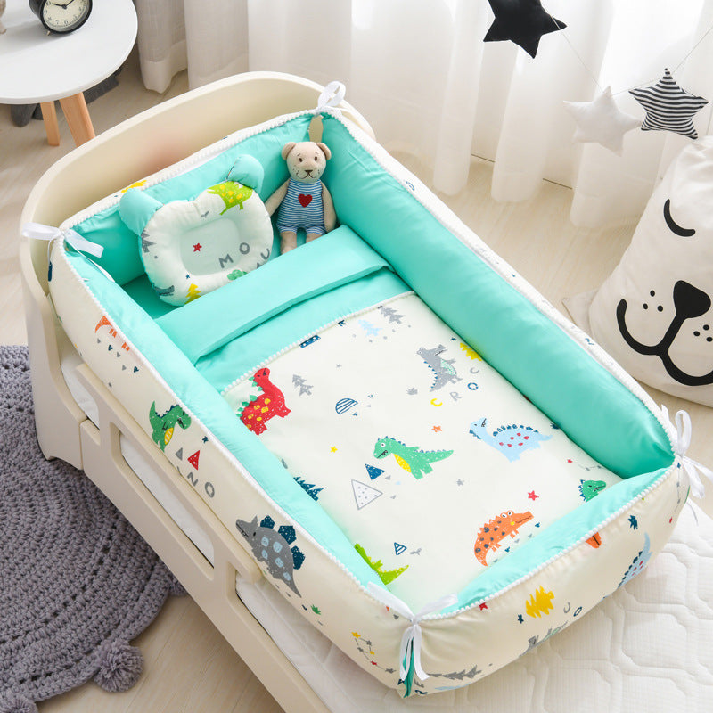 Portable Baby Sleeping Nest with Removable Cover - Happy Coo