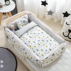 Portable Baby Sleeping Nest with Removable Cover - Happy Coo