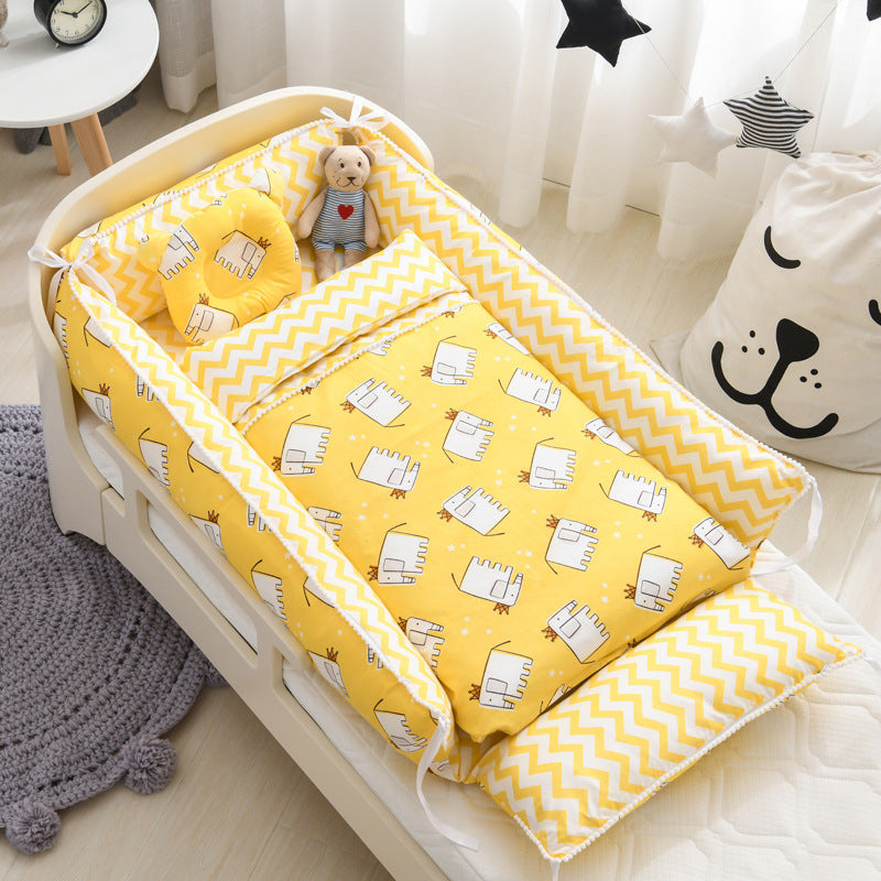 Portable Baby Sleeping Nest with Removable Cover - Happy Coo