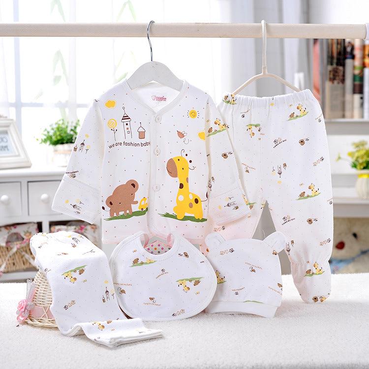Newborn Baby Underwear Five-piece Suit - Happy Coo