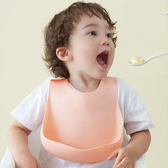 Soft Waterproof Silicone Baby Bib - Happy Coo