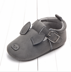 Cartoon Animal Matte Leather Baby Shoes - Happy Coo