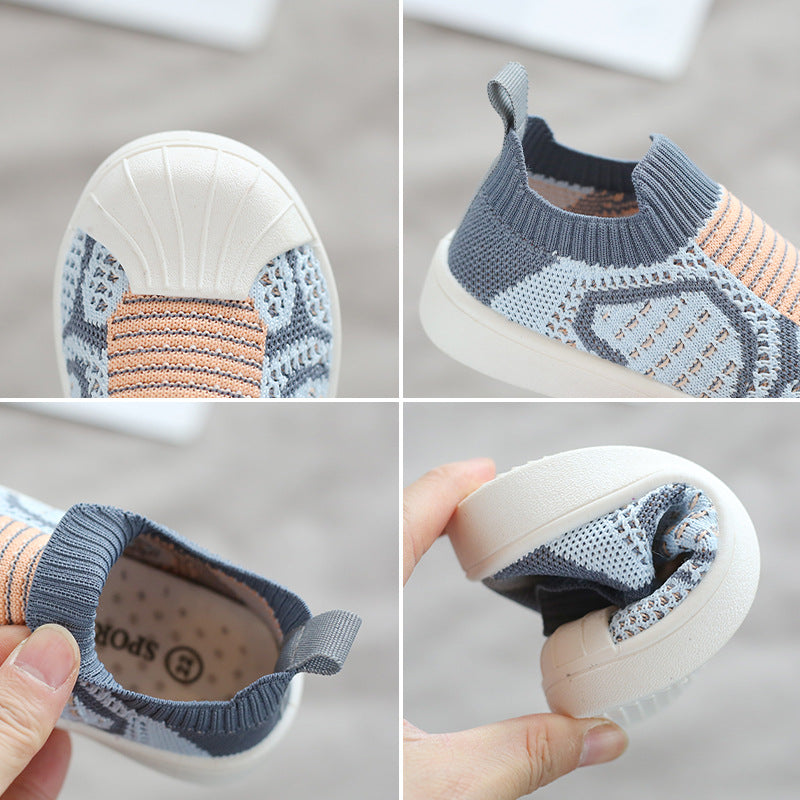 Shell-toe Flying Woven Spring Shoes - Happy Coo