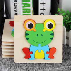 Wooden Animal Puzzle Toys for Children - Happy Coo