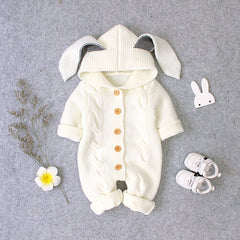 Acrylic Knitted Long Sleeve Romper for Baby - Happy Coo