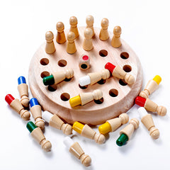 Children's Wooden Memory Chess - Happy Coo