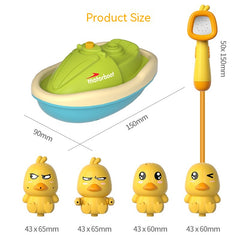Yellow Duck Sprinkler Boat Spray Bath Toy - Happy Coo