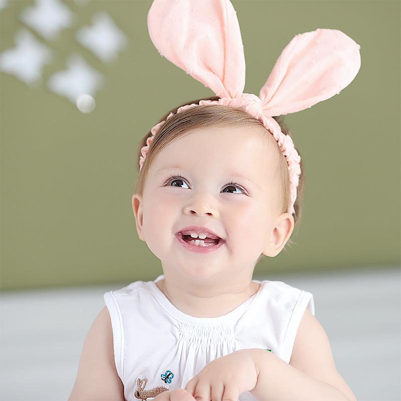 Cute Rabbit Cotton Headband for Baby Girl - Happy Coo