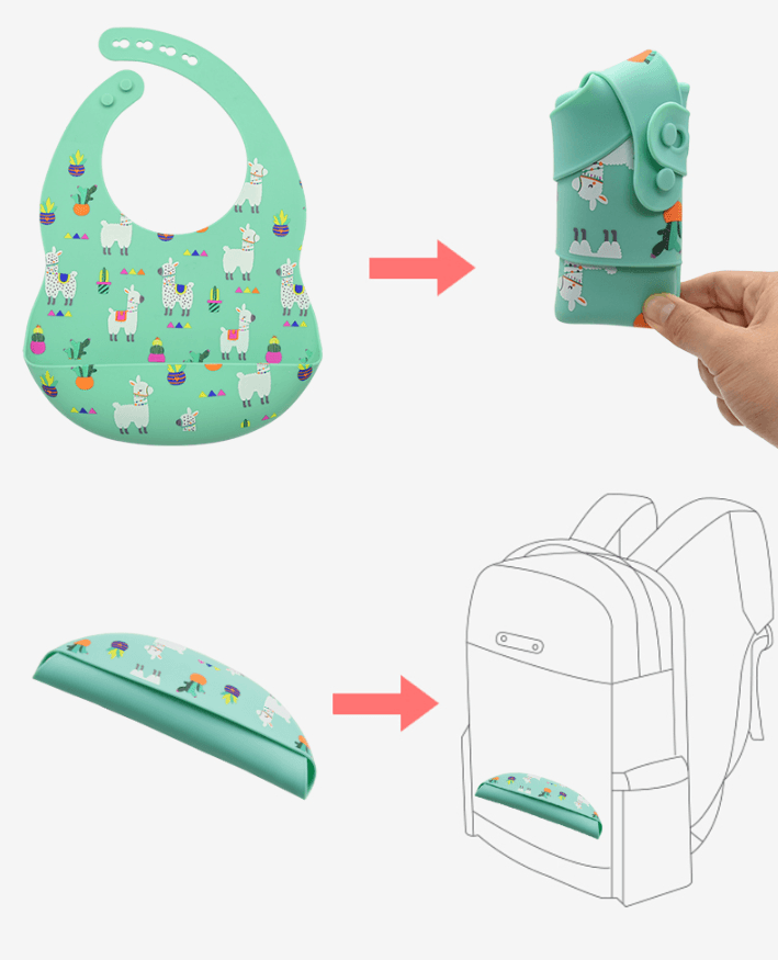 Amazing Design's Silicon Baby Bib - Happy Coo