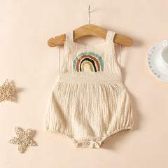 Sleeveless Rainbow Jumpsuits - Happy Coo