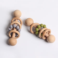 Beech rattle baby teeth toy - Happy Coo