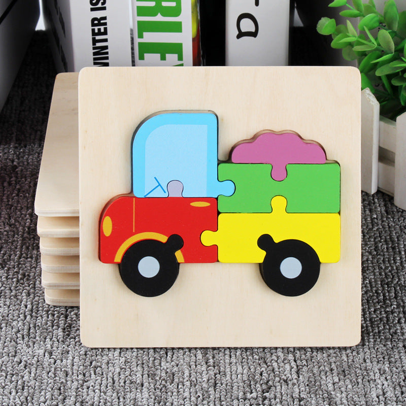 Wooden Animal Puzzle Toys for Children - Happy Coo