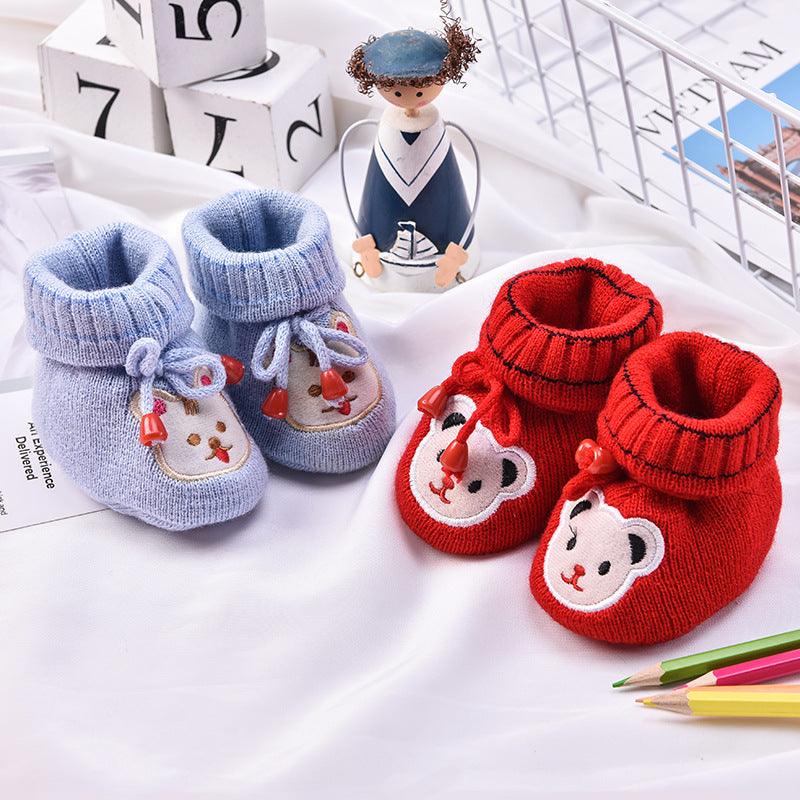 Embroidered Newborn Baby's Shoes - Happy Coo