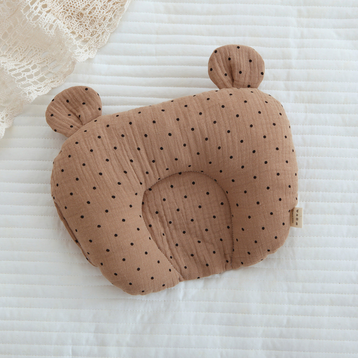 Cotton Baby Gauze Anti Deflection Head Shaping Pillow - Happy Coo