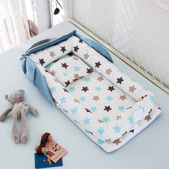 Cute Design's Portable & Foldable Cotton Baby Bed - Happy Coo