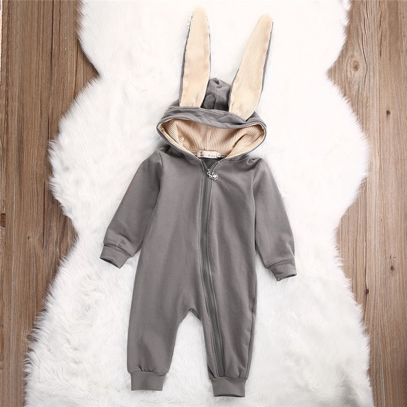 Rabbit Ears Baby Romper - Happy Coo