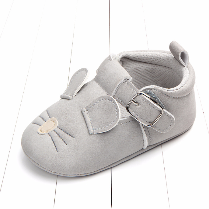 Cartoon Animal Matte Leather Baby Shoes - Happy Coo