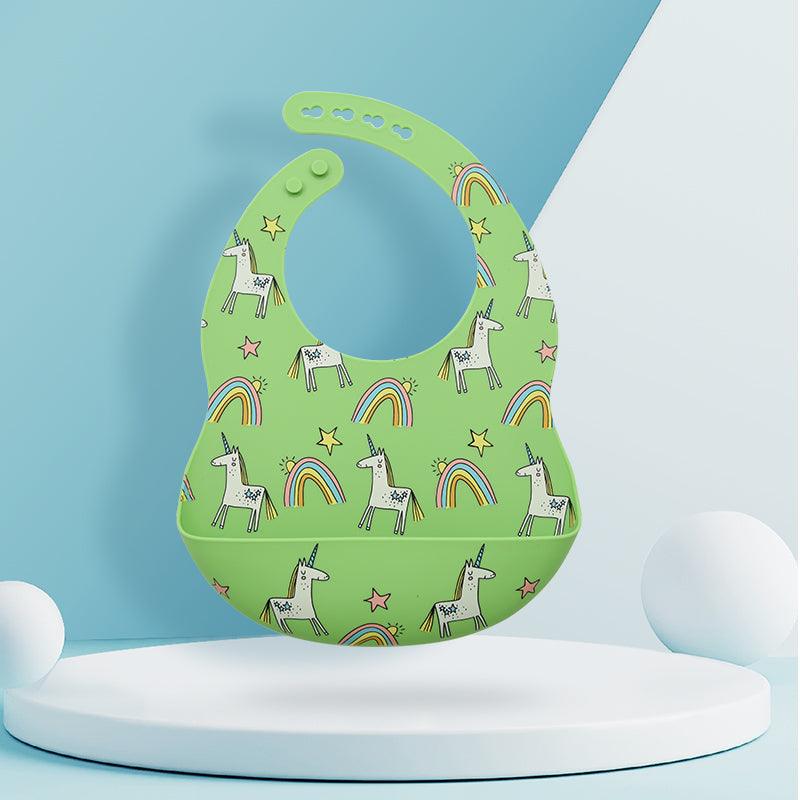 Amazing Design's Silicon Baby Bib - Happy Coo