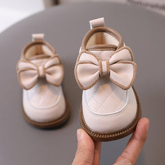 Girl Baby Simple Bow Cotton Casual Shoes - Happy Coo