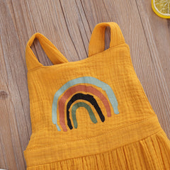 Sleeveless Rainbow Jumpsuits - Happy Coo