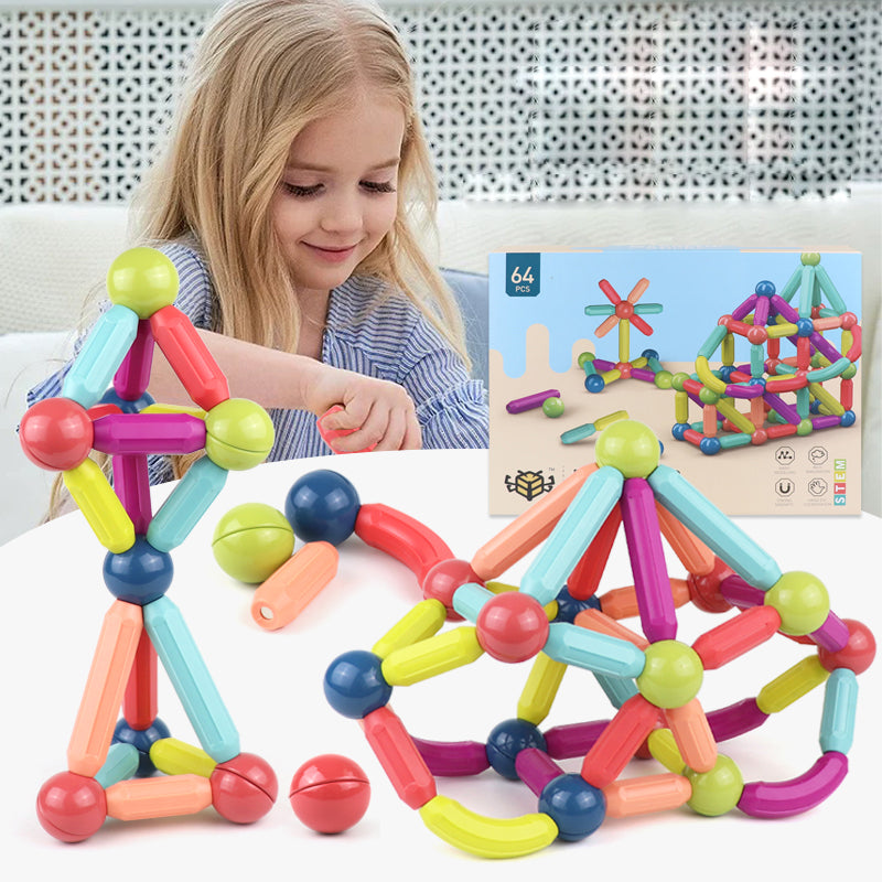 Magnetic Sticks Building Blocks For Kids - Happy Coo