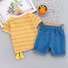 Cartoon Design Summer Cloth Pair for Toddler