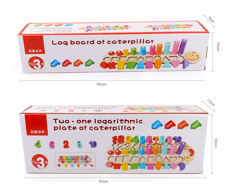 Wooden Logarithmic Board - Happy Coo