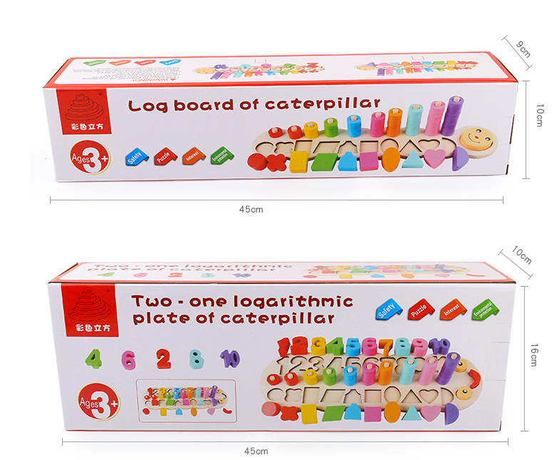 Wooden Logarithmic Board – Happy Coo