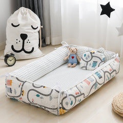 Portable & High Border Protection Baby Sleeping Crib - Happy Coo