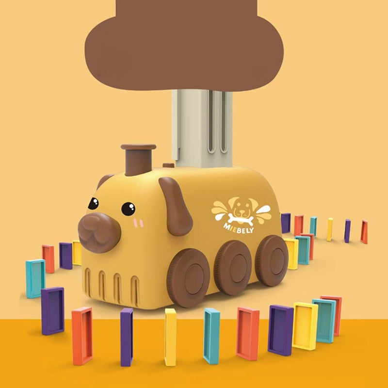 Domino Stacking Block Train for Brain Development - Happy Coo