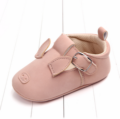 Cartoon Animal Matte Leather Baby Shoes - Happy Coo