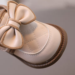 Girl Baby Simple Bow Cotton Casual Shoes - Happy Coo