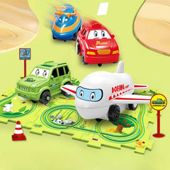 Electric Car Automatic Rail Education Toy Gift - Happy Coo