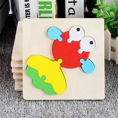 Wooden Animal Puzzle Toys for Children - Happy Coo