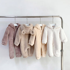 WARM FLEECE BABY ROMPERS - Happy Coo