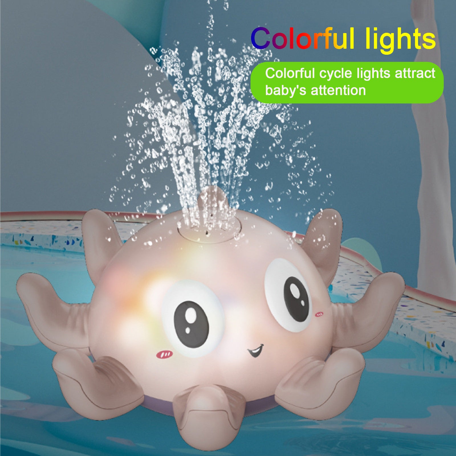 Flashing Water Spray for Bath Fun - Happy Coo