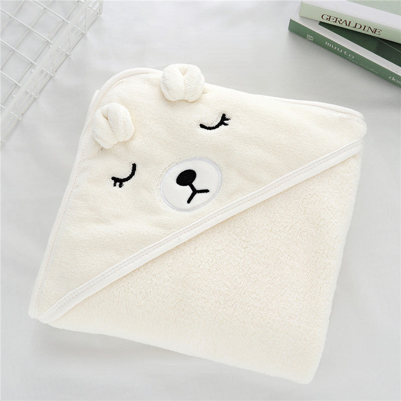 Animal Design's Swaddle Baby towel - Happy Coo