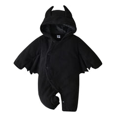 Black Color Devil Shaped Halloween Onesies - Happy Coo