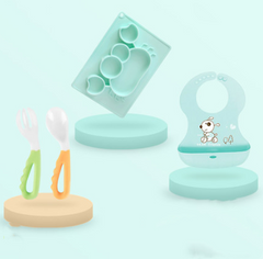 Baby Silicone Suction Feeding Set - Happy Coo