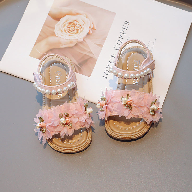 Sweet Flowers Sandals for Girls - Happy Coo